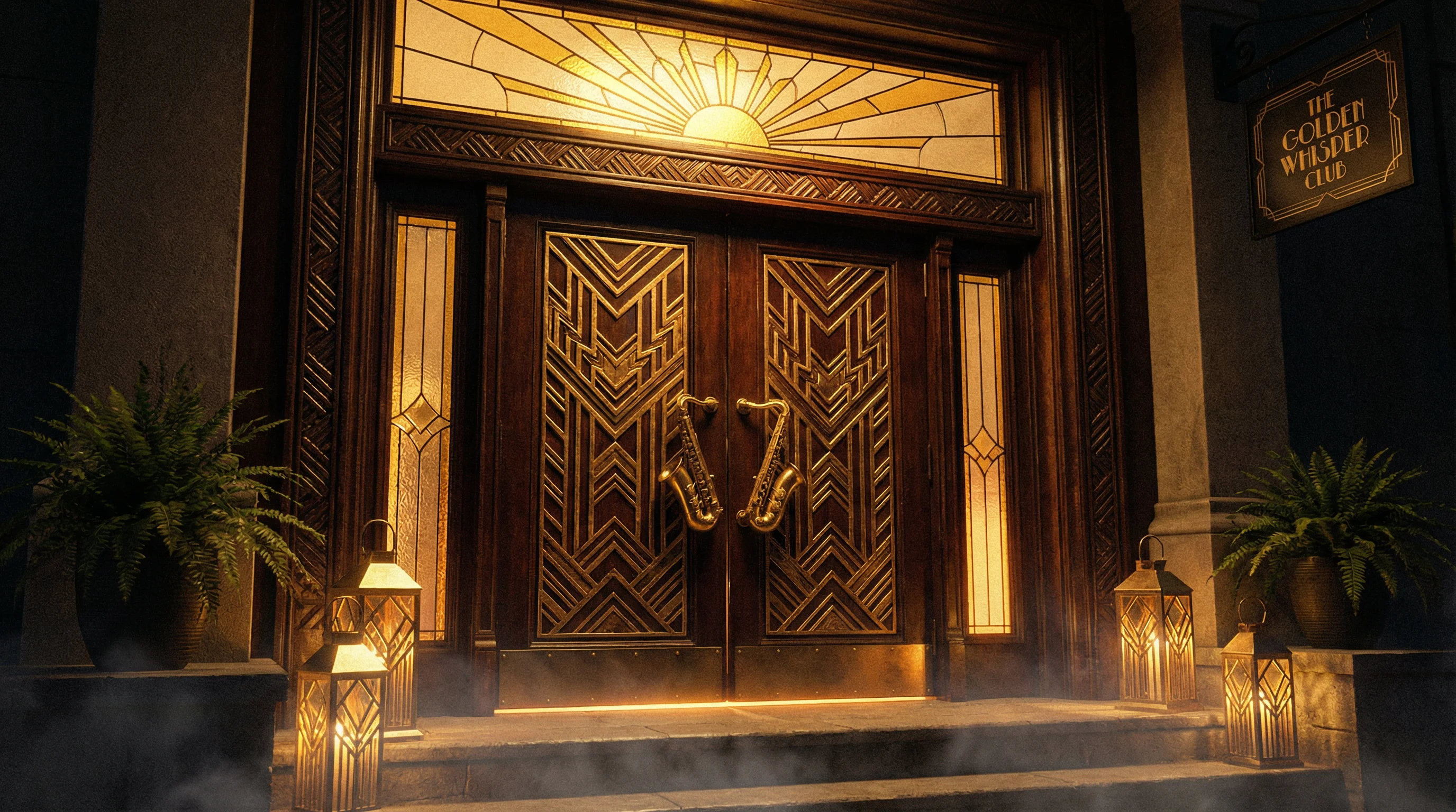 Art Deco大门 - 通往 财神棋牌 秘密世界的入口